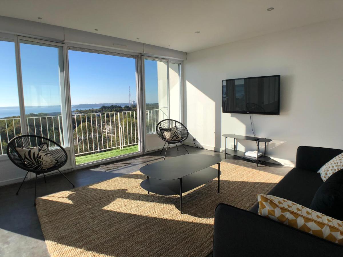 Superbe appartement avec une vue mer panoramique Brest Extérieur photo